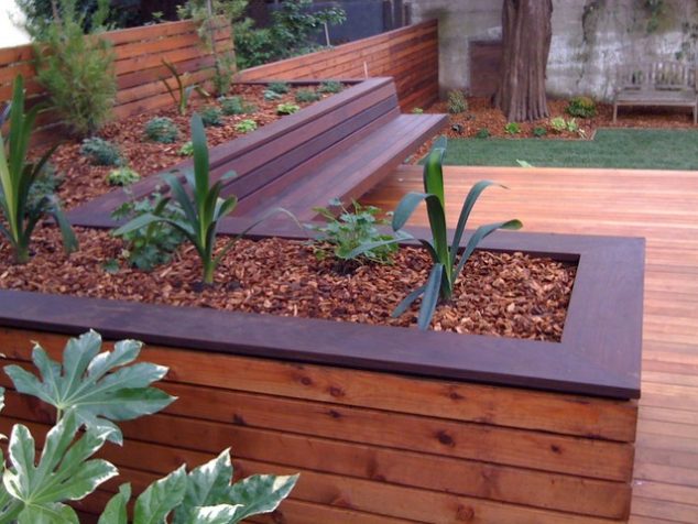 contemporary deck 634x476 15 Special Built in Bench Planters You Dream About