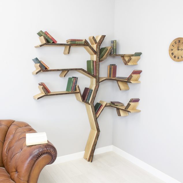 Cool and Modern Tree Shaped Bookshelves You Must See Today corner tree shelf product image 1 634x634 Cool and Modern Tree Shaped Bookshelves You Must See Today