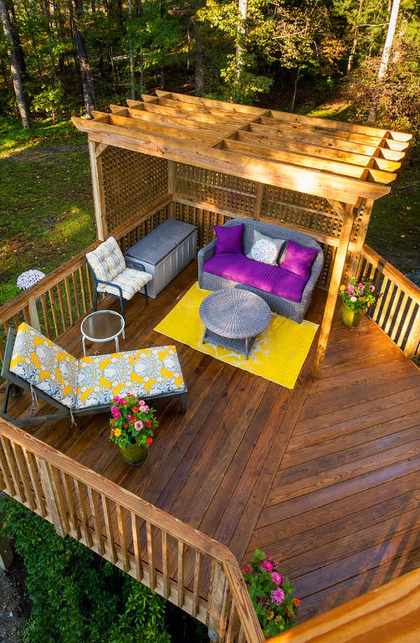 design with wooden outdoor furniture 16 Amazing Outdoor Deck Design That Looks Like Restored Heaven