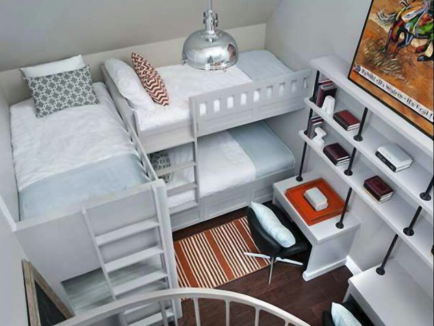 15 Inspiring Bunk Bed Design Ideas to amaze You detskaya komnata 26 634x476 15 Inspiring Bunk Bed Design Ideas to amaze You