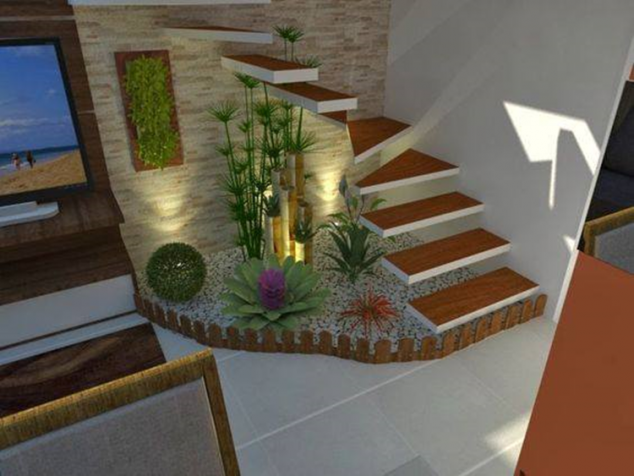 15 Incredible Small Under the Stairs Garden You Should Not Miss jardim dentro de casa 634x476 15 Incredible Small Under the Stairs Garden You Should Not Miss