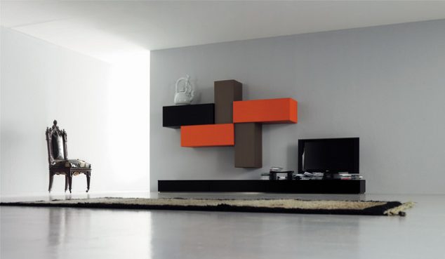 15 Serenely TV Wall Unit Decoration You Need to Check modern living room 634x369 15 Serenely TV Wall Unit Decoration You Need to Check