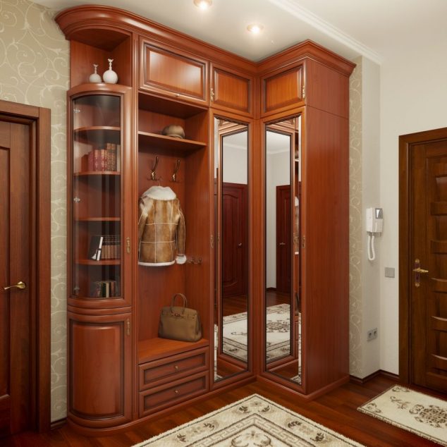 13 Absolutely Great Contemporary Wardrobes shkaf dlya prihozhey v klassicheskom stile 02 634x634 13 Absolutely Great Contemporary Wardrobes
