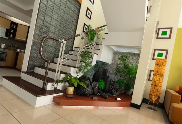 13 Vibrant Garden Under the Stairs to Ruin Your Heart tieu canh gam cau thang 634x434 13 Vibrant Garden Under the Stairs to Ruin Your Heart