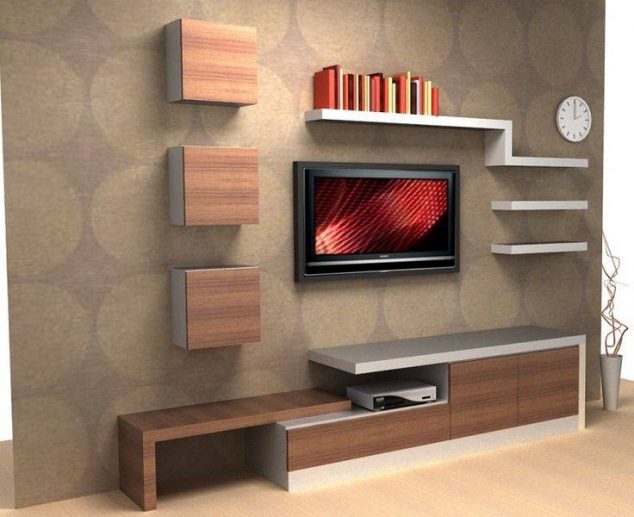 wall unit living room furniture 5 simple modern tv wall unit designs 736 x 600 634x517 15 Serenely TV Wall Unit Decoration You Need to Check