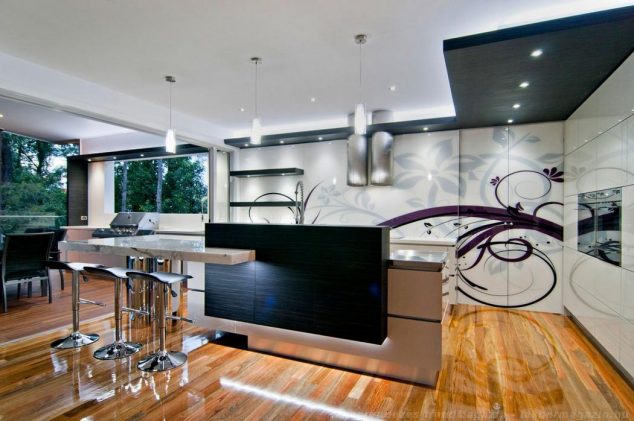15 Gracious Kitchen Design That All World Talks About 10 fantasy retrat modern kitchen cabinet homebnc 634x421 15 Gracious Kitchen Design That All World Talks About