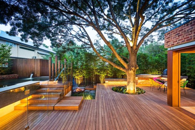 2 luxury outdoor backyard bamboo screenings landscape 634x423 15 Adorable Backyard Seating Areas to Turn Yard Into Peaceful Retreat