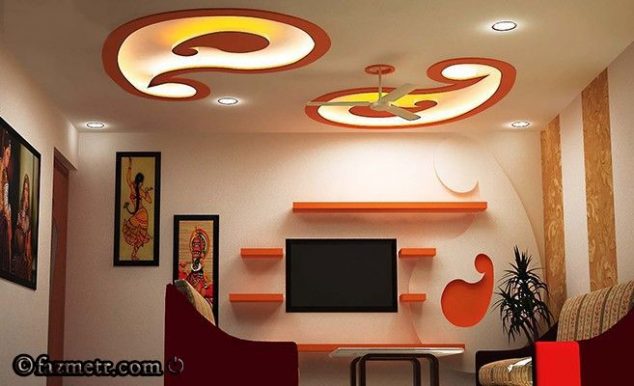 15 Striking Gypsum Board in Living Room 22e71859821b2948642fd6315e9802c2 634x386 15 Striking Gypsum Board in Living Room