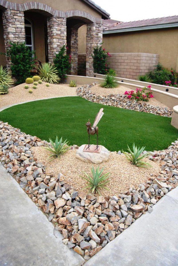 24 Beautiful Small Front Yard Garden Design Ideas 11 620x925 15 Dream Front Yard Landscaping to Amaze You