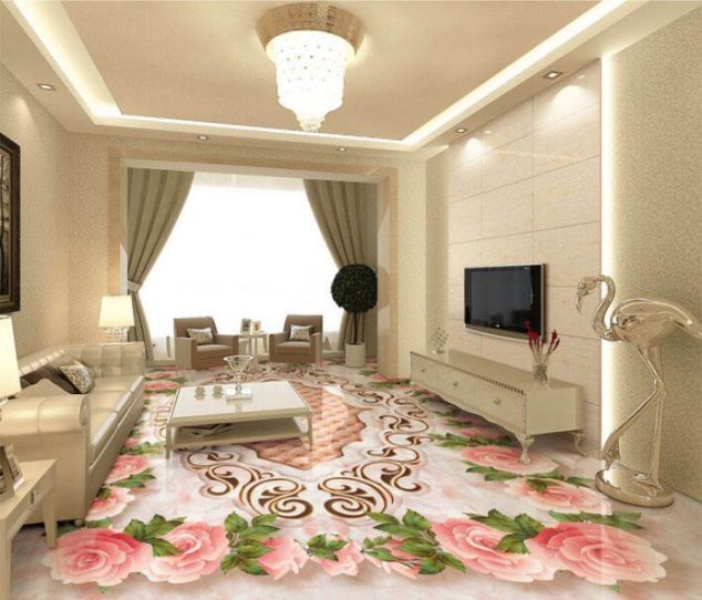 3 d pvc font b flooring b font custom font b 3d b font font b 634x542 15 Lovely 3D Epoxy Floor for Spectacular Living Room