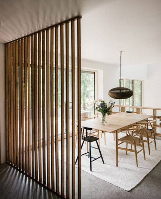 14 Gorgeous Uses of Wooden Screens Indoor and Outdoor 3.divisoria ripada 634x785 14 Gorgeous Uses of Wooden Screens Indoor and Outdoor
