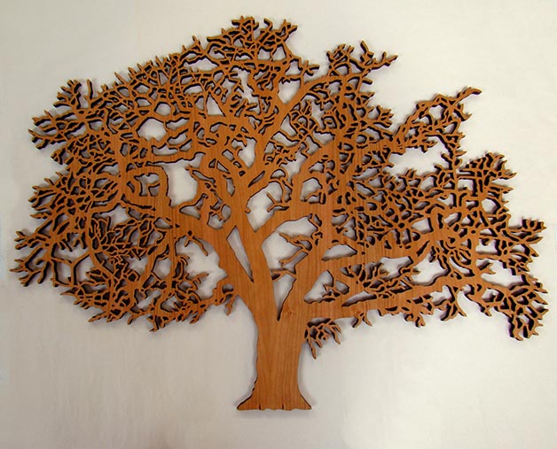 The Beauty of Laser Cut Wall Decor Will Hypnotize You 36 Oak Tree The Beauty of Laser Cut Wall Decor Will Hypnotize You