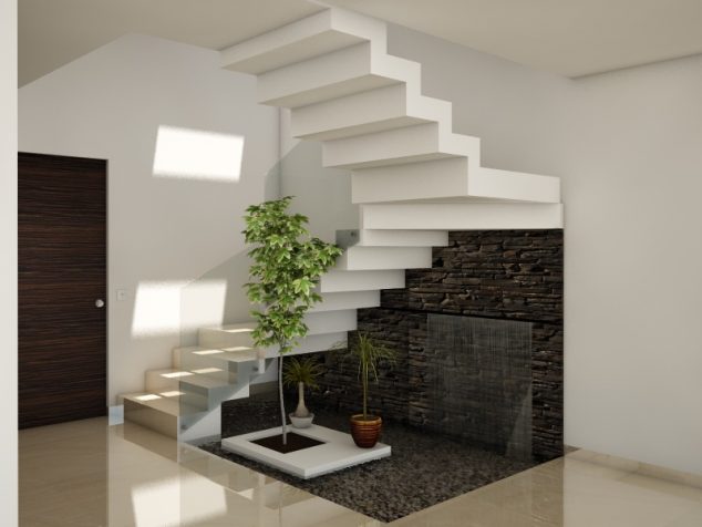 Amazing Under the Stairs Garden to Impress You FUENTE BAJO ESCALERA2 1 634x476 Amazing Under the Stairs Garden to Impress You