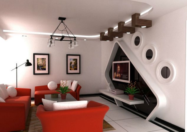 15 Striking Gypsum Board in Living Room HT1yPweFOhbXXagOFbXE 634x448 15 Striking Gypsum Board in Living Room