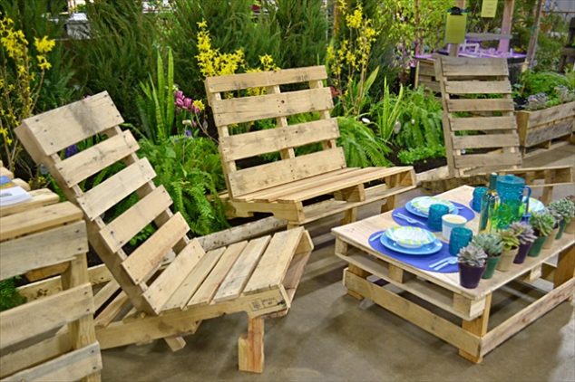 13 Cool DIY Outdoor Furniture Made of Pallet How To Make Furniture Out Of Pallets 634x422 13 Cool DIY Outdoor Furniture Made of Pallet