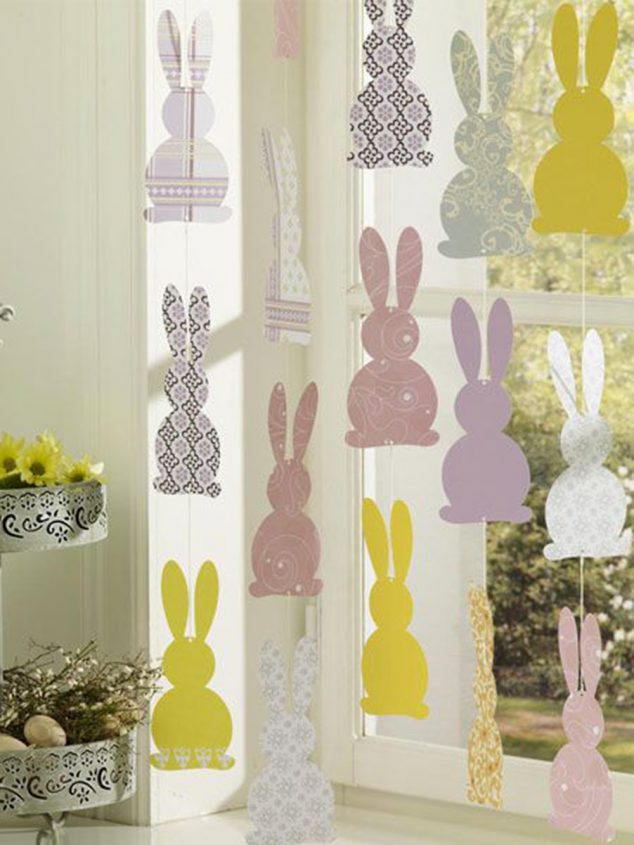 Machen Sie Ihre Fensterdeko zu Ostern 634x845 13 Impressive DIY Easter Decorations to Make at Home