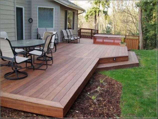 backyard decks designs 1000 ideas about backyard deck designs on pinterest small best collection 634x476 15 Comfortable Garden Decking for Reading Books