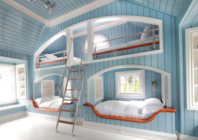 bunk bed lighting ideas 634x449 13 Inspirational Examples of Bunk Bed With Lighting
