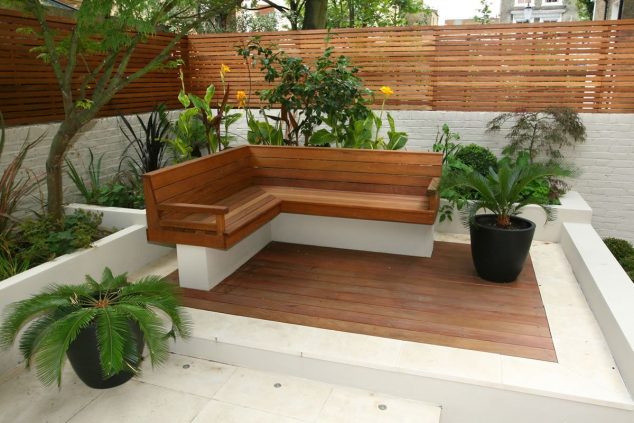 captivating small garden design plans to decorate your home furniture 634x423 15 Comfortable Garden Decking for Reading Books