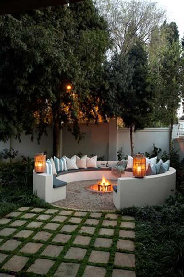 circle firepit area woohome 3 The Most Beautiful Garden Stone Pathways You Shouldnt Miss Out
