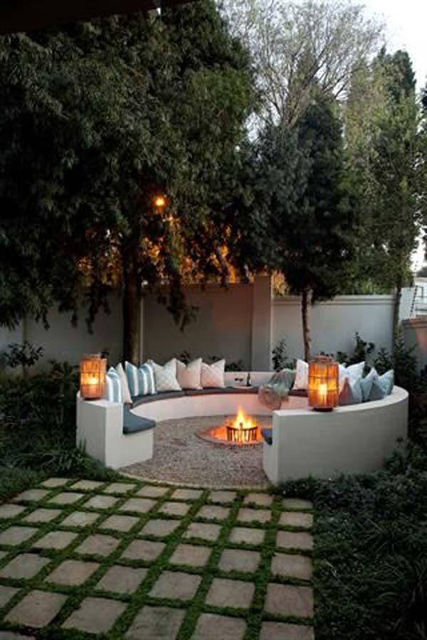 The Most Beautiful Garden Stone Pathways You Shouldnt Miss Out circle firepit area woohome 3 The Most Beautiful Garden Stone Pathways You Shouldnt Miss Out