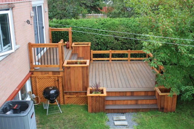 contemporary deck 634x422 15 Comfortable Garden Decking for Reading Books