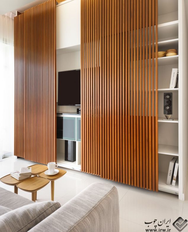 ichoob.ir creative wood paneling 1035 29 634x782 14 Gorgeous Uses of Wooden Screens Indoor and Outdoor