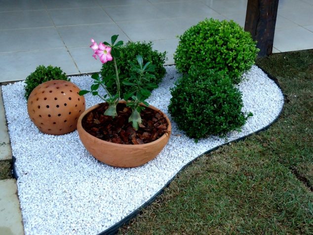 jardim simples com rosa do deserto 739453 634x476 These 15 Gardens With Desert Roses are So Beautiful