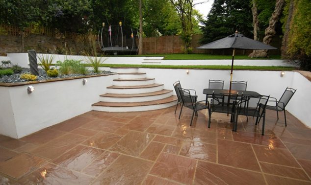 Outstanding Terraced Garden to Make Your Own Paradise jardin patio.diseno.moderno 634x378 Outstanding Terraced Garden to Make Your Own Paradise