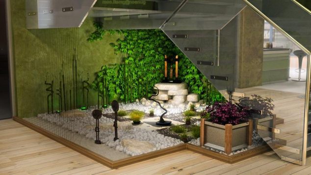 low maintenance and cheap garden ideas 634x356 Amazing Under the Stairs Garden to Impress You