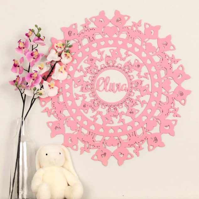 The Beauty of Laser Cut Wall Decor Will Hypnotize You original personalised deer laser cut wall art mandala 634x634 The Beauty of Laser Cut Wall Decor Will Hypnotize You