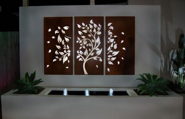 pieces laser cut metal wall art garden simple wooden themes multi panel combination plant grasses 634x406 The Beauty of Laser Cut Wall Decor Will Hypnotize You