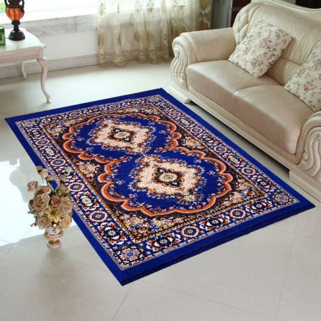 The Most Amazing Carpets and Rugs to Make You Say WOW rg crt 216. home elite blue colored traditional design jute filling sheet carpet 5 x7 feet product code rg crt 216 634x634 The Most Amazing Carpets and Rugs to Make You Say WOW