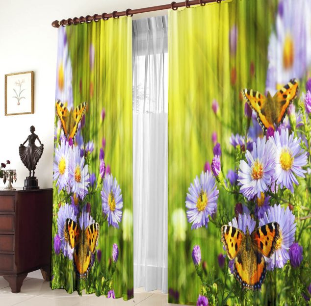 12 Floral Curtains to Fascinate You shtory luzhayka 634x624 12 Floral Curtains to Fascinate You