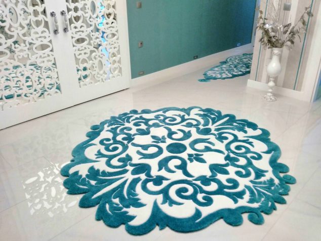 studio hali tasarim turkuaz yuvarlak 267 634x476 The Most Amazing Carpets and Rugs to Make You Say WOW