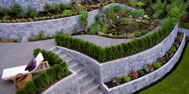 terrasirovanie uchastka na sklone 634x317 Outstanding Terraced Garden to Make Your Own Paradise