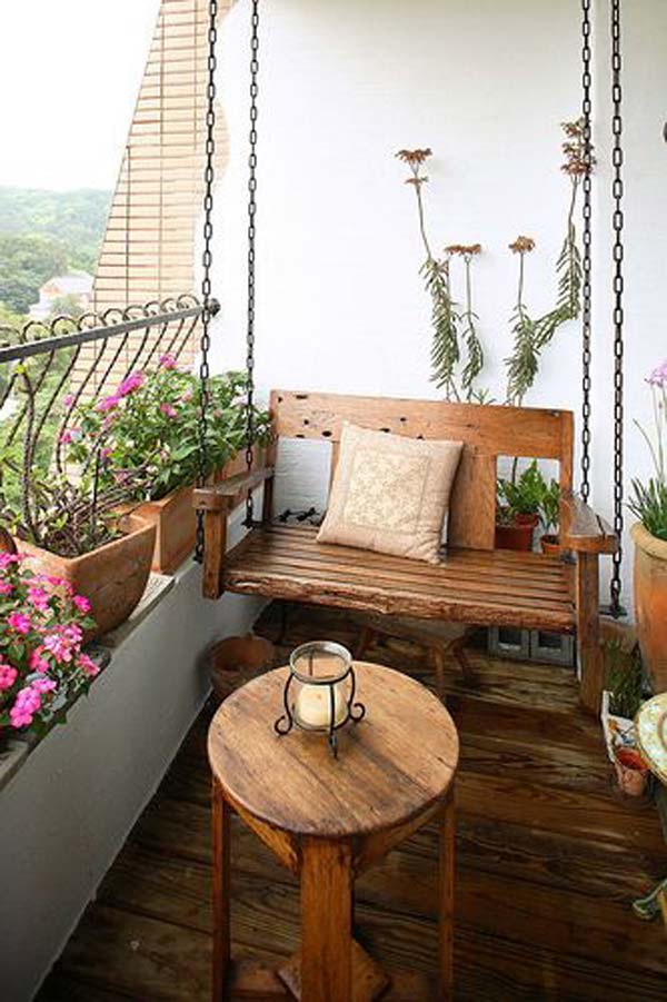 tiny balcony furniture 16 15 Smart Balcony Garden Ideas That are Awesome