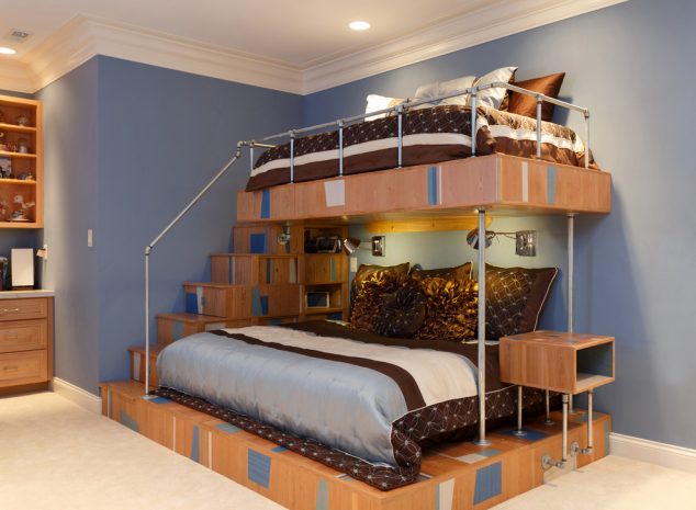 unique beds impressive with image of unique beds creative fresh on ideas 634x465 13 Inspirational Examples of Bunk Bed With Lighting