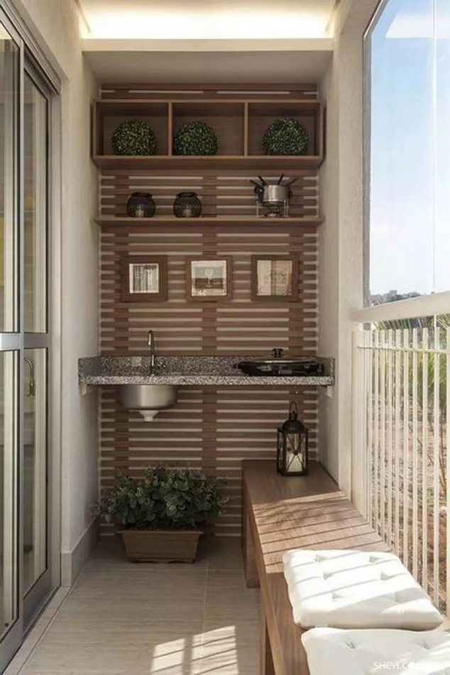 1 634x950 Outstanding Balcony Kitchen to Allure You