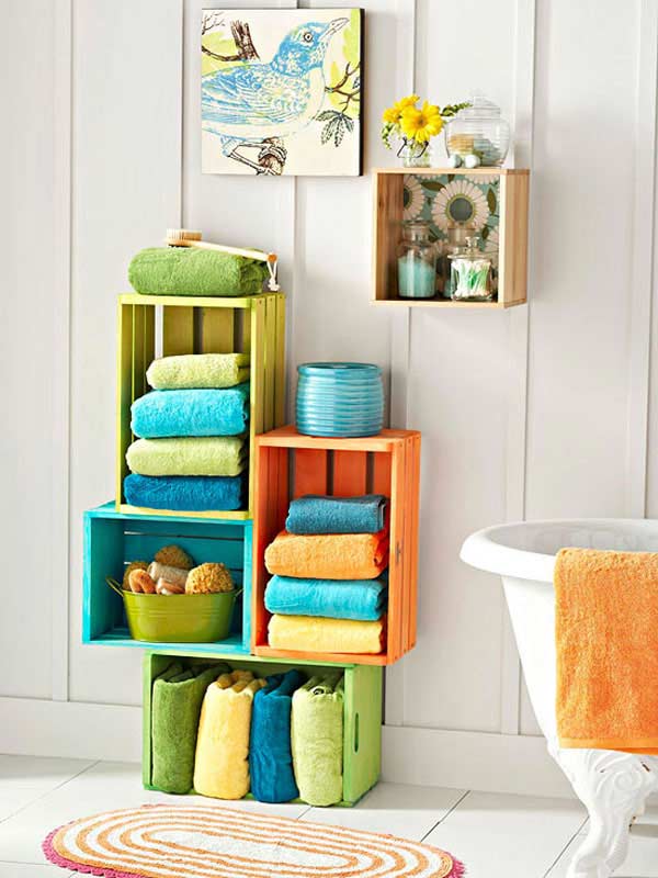 15 of The Most Creative Bathroom Towel Storage 33 Bathroom Storage Hacks and Ideas That Will Enhance Your Home homesthetics 17 15 of The Most Creative Bathroom Towel Storage
