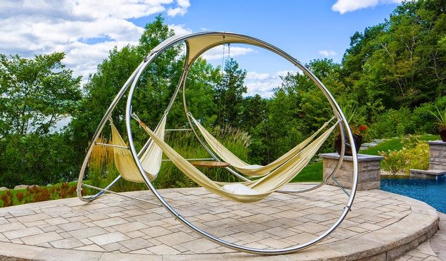 34 Trinity Triple Hammocks infinity 634x371 17 Backyard Hammock Ideas Adding Cozy Accent to Outdoor Place