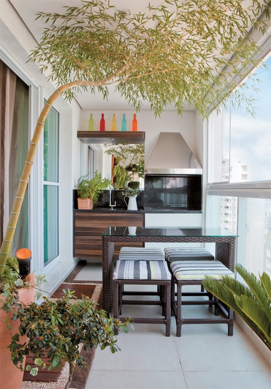 Balkon mit kC3BCche unser kleines Wohnzimmer im Sommer Outstanding Balcony Kitchen to Allure You