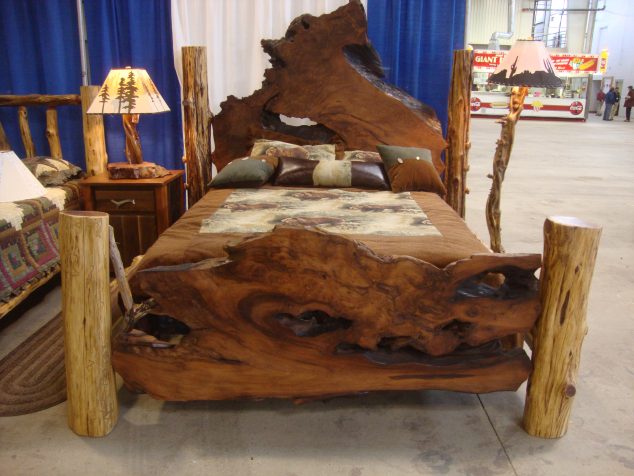 Contemporary Handcrafted Wood Furniture 634x476 Attractive Wood Art And Furniture Merged Into Each Other