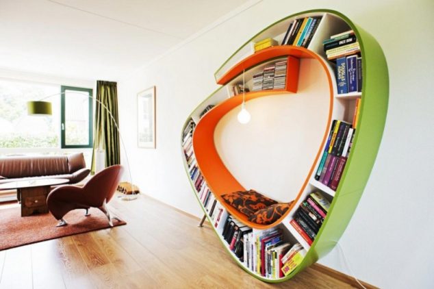 Modern Wall Bookshelves Design 38 800x533 634x422 Modern Bookshelves That Will Drive You Crazy