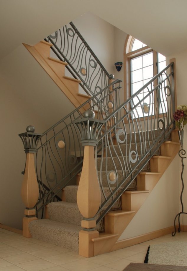 15 Eye Catching Stairways to Charm You Modernhomesironstairsrailingdesigns 634x917 15 Eye Catching Stairways to Charm You