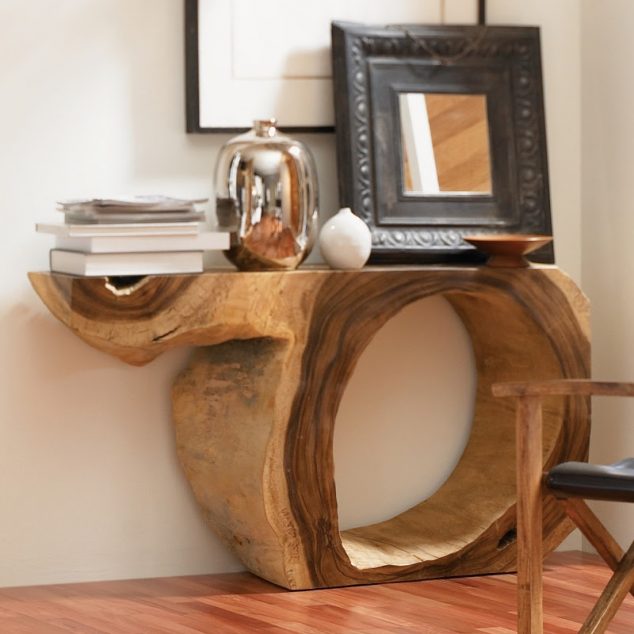 Origins Chamcha2BWood2BConsole 634x634 Attractive Wood Art And Furniture Merged Into Each Other