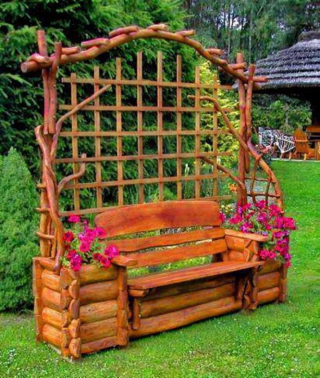 Amazing Rustic Benches That All World Talks About b 161530 a80425dc03 634x749 Amazing Rustic Benches That All World Talks About
