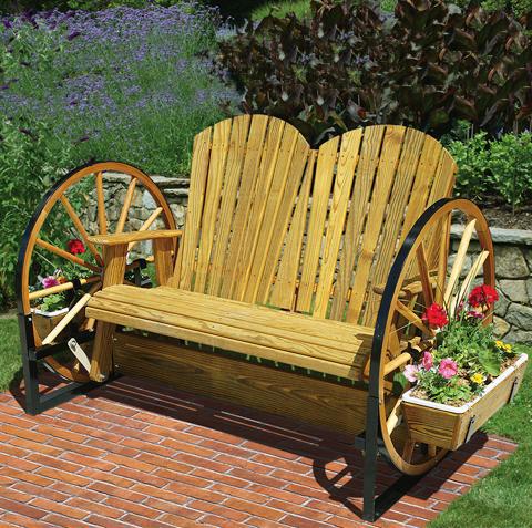 Amazing Rustic Benches That All World Talks About beautiful bench flowers Amazing Rustic Benches That All World Talks About