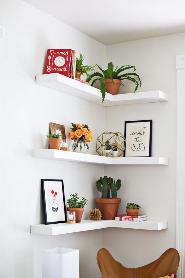 15 Impressive Corner Wall Shelves 15 Impressive Corner Wall Shelves