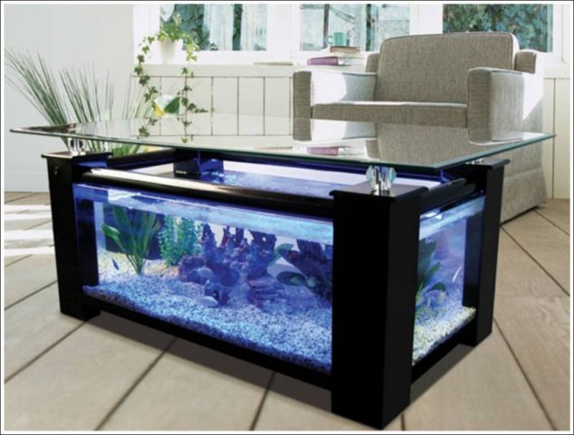 luxury aquarium coffee table fish tank 634x480 15 Amazing Home Aquarium Ideas You Must See